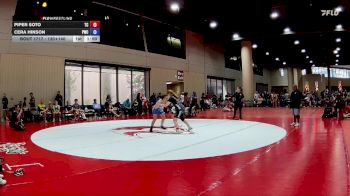 130+140 Round 2 - Cera Hinson, Patriots Wrestling Club-Dothan vs Piper Soto, Team Clay
