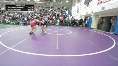 Girls 235 lbs Semifinal - Natalie Ramirez, Soledad Girls vs Alexandra Marquez, San Jose Girls