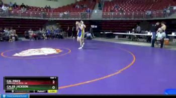 132 lbs Round 6 (8 Team) - Cal Price, Papillion-La Vista vs Caleb Jackson, Seward