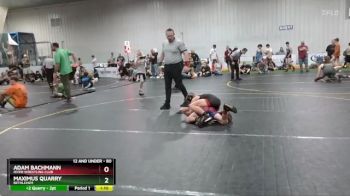 80 lbs Round 2 - Adam Bachmann, River Wrestling Club vs Maximus Quarry, Bethlehem