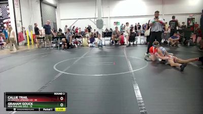 92 lbs Round 2 (6 Team) - Callie Trail, U2 Upstate Uprising 2.0 vs Graham Gouck, New England Gold