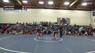 103 lbs 1st Place Match - Kailey Salazar, Umpqua Community College vs Sage Beltran, Missouri Valley