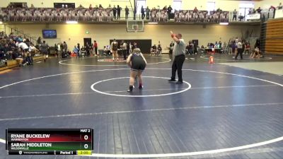 190 lbs Semifinal - Ryane Buckelew, Warrenton vs Sarah Middleton, Wilsonville