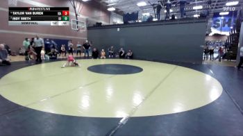 55 lbs Semifinal - Taylor Van Buren, Idaho vs Indy Smith, Declo Stingers