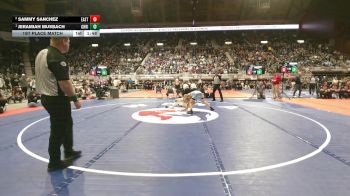 4A-126 lbs 1st Place Match - Jeramiah Musbach, Green River vs Sammy Sanchez, Cheyenne East