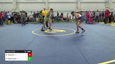 E-190 lbs Consi Of 8 #1 - Braelen Holstein, WV vs Samuel Kightlinger, PA