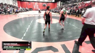 138 lbs Champ. Round 1 - Henry Selof, New Lenox (PROVIDENCE CATHOLIC) vs Richard Morales, Carol Stream (GLENBARD NORTH)