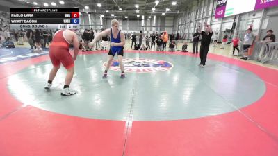 190 lbs Cons. Round 5 - Pablo Lara, Riverhawk Wrestling Academy vs Wyatt Bacon, Washington