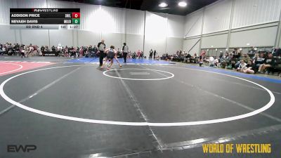 90 lbs Rr Rnd 4 - Addison Price, Shelton Wrestling Academy 7-12 vs Nevaeh Davis, Mojo 7-12