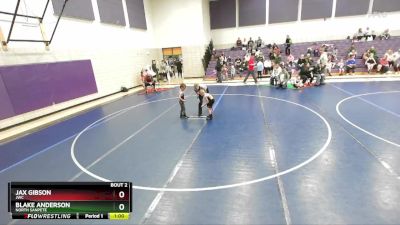 46 lbs Quarterfinal - Blake Anderson, North Sanpete vs Jax Gibson, JWC