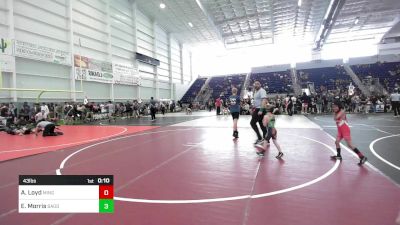 43 lbs Consi Of 4 - Angelo Loyd, Mingus Mountain Wrestling vs Everett Morris, Bagdad Copperheads WC