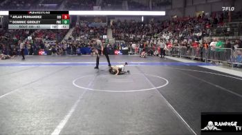43 lbs Champ. Round 1 - Atlas Fernandez, Derby vs Dominic Gridley, Pratt Wrestling Club