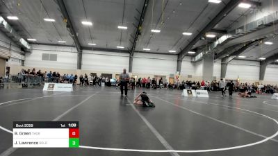 60-65 lbs Rr Rnd 2 - Brodey Green, Thoroughbred Wrestling Academy (TWA) vs Jaxson Lawrence, Gold Rush Wrestling