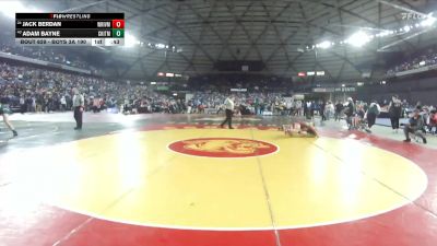Boys 3A 190 lbs Cons. Round 3 - Adam Bayne, Central Kitsap vs Jack Berdan, White River