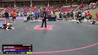 82 lbs Quarterfinal - Luca Grasso, NE vs Ronan Winkle, OK