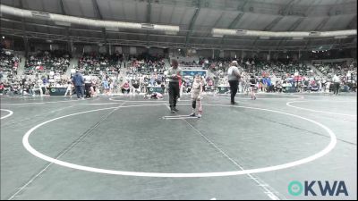 37 lbs Semifinal - Gabe Dicus, Raw Wrestling Club vs Colt Manuel, Blackwell Wrestling Club