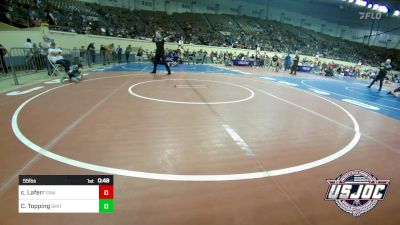 55 lbs Round Of 32 - Cash Laferr, Greenwood Wrestling Academy vs Colt Topping, Smith Wrestling Academy