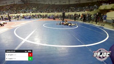 61 lbs Consi Of 8 #1 - Kenneth Wright, Clinton Youth Wrestling vs Braydon Lopez, Proving Grounds Wrestling