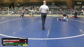 56 lbs Quarterfinal - Deacon Artist, Iowa vs Karsten Sommermeyer, Iowa