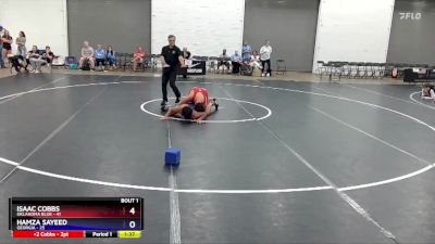 187 lbs Round 1 (8 Team) - Isaac Cobbs, Oklahoma Blue vs Hamza Sayeed, Georgia