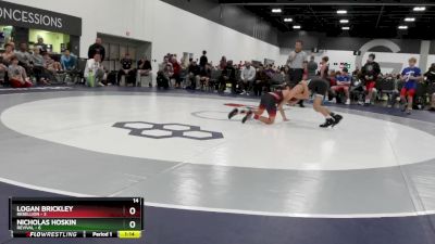 90 lbs Quarterfinals (8 Team) - Logan Brickley, Rebellion vs Nicholas Hoskin, Revival