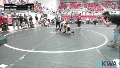 83 lbs Consi Of 4 - Nevius Cossio, OKC Saints Wrestling vs Macc Weaver, Grover Rains Wrestling Club