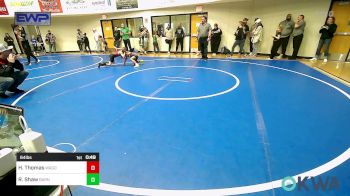 64 lbs Consi Of 4 - Hollis Thomas, Wagoner Takedown Club vs Ryder Shaw, Barnsdall Youth Wrestling