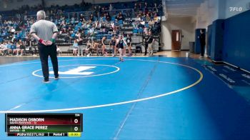 114 lbs Semis & 1st Wb (8 Team) - Isabel Balkin, Oxford vs Charlotte Osborn, South Pontotoc