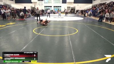 113 lbs Cons. Round 5 - Leonardo Hernandez, Villa Park vs Christian Gijon, La Mirada