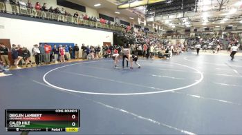 113 lbs Cons. Round 5 - Caleb Hile, Cumberland vs Deklen Lambert, Cochrane-Fountain City