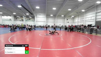 112 lbs Round Of 16 - Noah Caisse, Wolfgang Wr Ac vs Daniel Escobar, BTS Providence