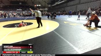 41-45 lbs 1st Place Match - Colter Veitenheimer, Askeo International Mat Club vs Wyatt Cox, Kitsap Ironman Wrestling Club