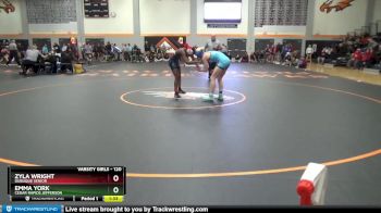 120 lbs 5th Place Match - Zyla Wright, Dubuque Senior vs Emma York, Cedar Rapids Jefferson