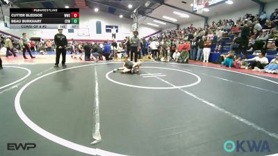 67 lbs Consi Of 8 #2 - Cutter Bledsoe, Woodland Wrestling Club vs Beau Burkhart, Coweta Tiger Wrestling
