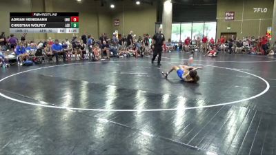 95 lbs Round 2 (6 Team) - Christian Wolfey, Alabama Elite Blue vs Adrian Heinemann, Louisiana Mudbugs