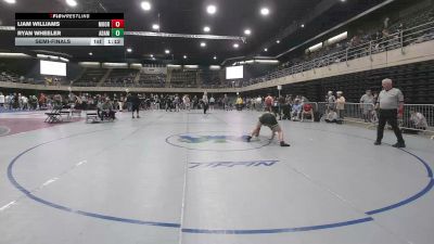 145 lbs Semifinal - Liam Williams, Moorestown vs Ryan Wheeler, Adamstown