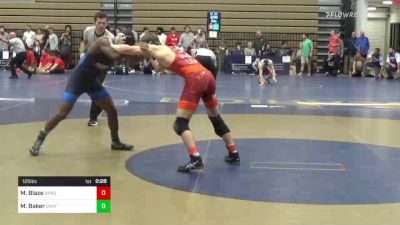 125 lbs Round Of 32 - Marcus Blaze, Unrostered vs Markel Baker, Unattached-George Mason