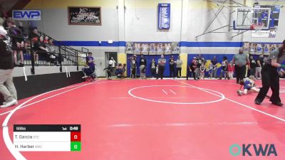 55 lbs Consolation - Thomas Garcia, Owasso Takedown Club vs Hudson Harber, Berryhill Wrestling Club
