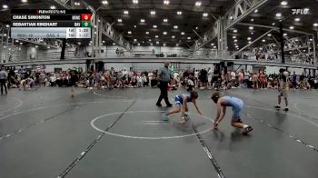 84 lbs Round 6 (8 Team) - Sebastian Rinehart, Mavericks vs Chase Simonton, Barn Brothers WC