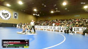 130 lbs Cons. Round 4 - Rosalyn Gray, Tehachapi vs Ashley Denys Espinoza, Kern Valley