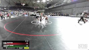 1A 126 lbs Quarterfinal - Cael Button, Blaine vs Hunter Hawk, Freeman