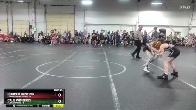 96 lbs Round 4 (8 Team) - Cale Wimberly, FL Scorpions vs Cooper Bunting, Team Germantown