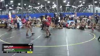 110 lbs Round 2 (6 Team) - Gage Lyons, Lowell WC vs Maximus Hay, Team Gotcha Red