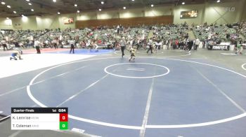 54 lbs Quarterfinal - Keanu Lemrise, Redwood WC vs Tyler Coleman, Argonaut Jr Mustangs