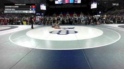 100 lbs Champ. Rd Of 128 - Cooper Clarke, IL vs Jordan Hill, NY