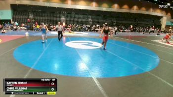 157 lbs Cons. Round 4 - Chris Villegas, Rancho Bernardo vs Kayden Hoang, Folsom