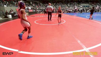 66 lbs Round Of 16 - Ellie Perow, Michigan Premier Wrestling Club vs Nyla Kitchens, Best Trained