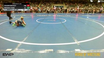 67 lbs Round Of 64 - Colson Beckley, Team Tulsa Wrestling Club vs Brooks Lyons, All I See Is Gold Academy
