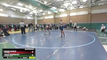 175 lbs Quarterfinal - Cross Rodriguez, Calvary Chapel vs Enson Munoz, Alhambra