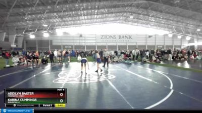 100 lbs Cons. Round 5 - Addilyn Baxter, Mountain Crest vs Karina Cummings, Bonneville